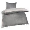 Flanell-Bettwäsche - silber-grau - 135x200 cm -Heimtextilien Verkäufe 2688020308 1600Wx1600H