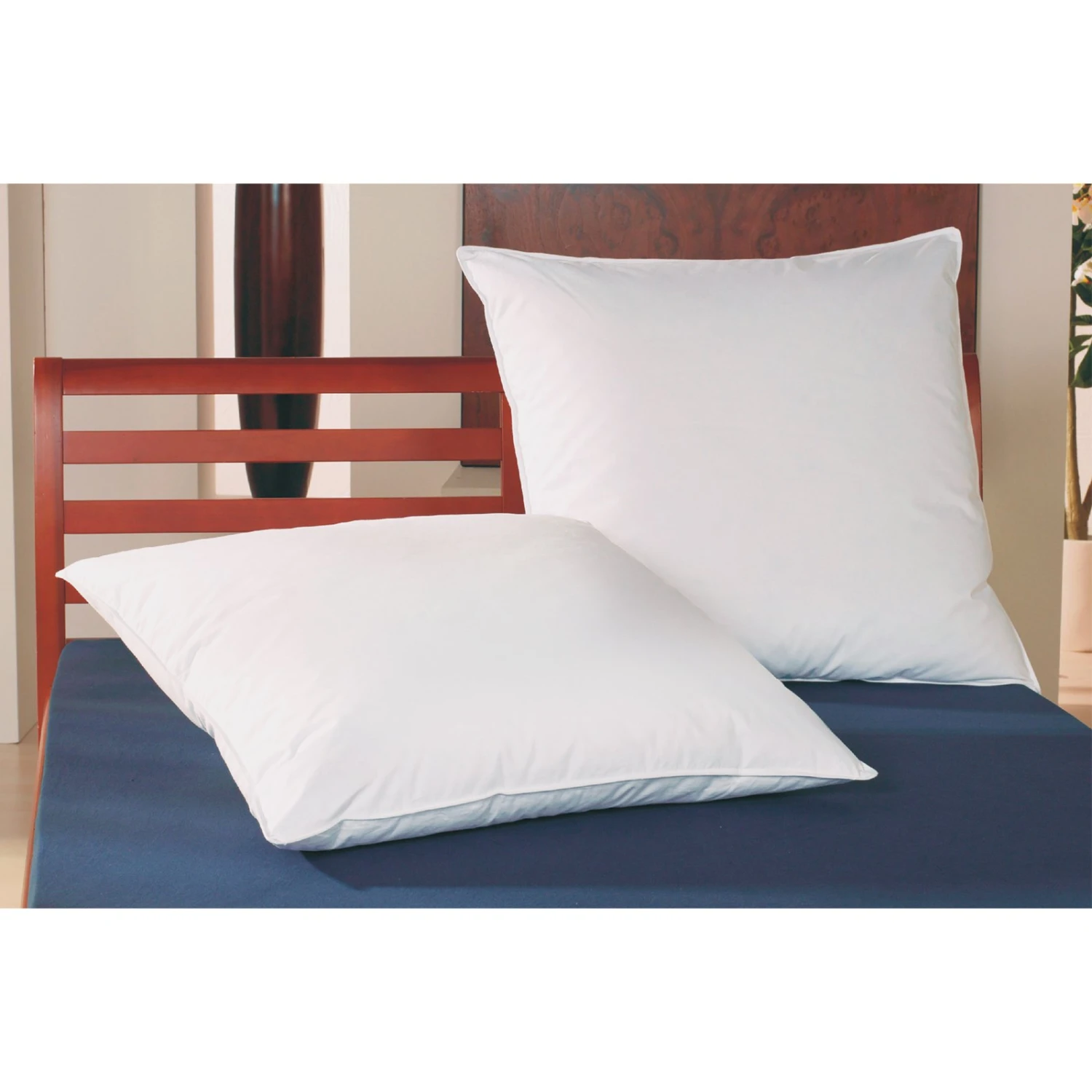 Feder-Kopfkissen - Baumwolle - 80x80 cm 5 Feder-Kopfkissen - Baumwolle - 80x80 cm – Bild 3