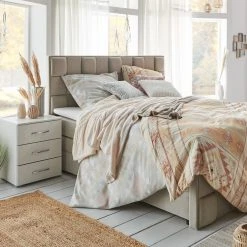 Microfaser-Bettwäsche Grau-Beige Gemustert 135x200 cm - Weich & Atmungsaktiv -Heimtextilien Verkäufe 2688023710 03 1600Wx1600H