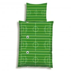 Microfaser-Bettwäsche Grün 135x200 cm - Weich & Atmungsaktiv - Kinderbettwäsche