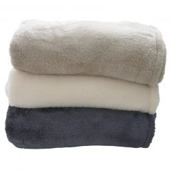 Wohndecke taupe 150x200 cm - Gemütliche Fleecedecke für Zuhause -Heimtextilien Verkäufe 2688027300 02 1600Wx1600H