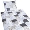 Baumwoll-Bettwäsche - weiß-grau - Patchwork - 135x200 cm 1 Baumwoll-Bettwäsche - weiß-grau - Patchwork - 135x200 cm -Heimtextilien Verkäufe 2688029003 1600Wx1600H