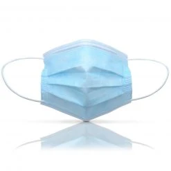 50er-Pack Einweg-Mund-Nasen-Masken blau - Atmungsaktiv & Hautfreundlich