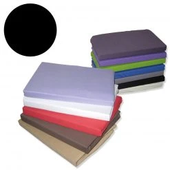 Jersey-Spannbettlaken - schwarz - 100x200 cm