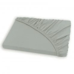 Jersey-Spannbetttlaken - silber - 100x200 cm