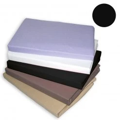 Topper-Spannbettlaken - schwarz - 100x200 cm