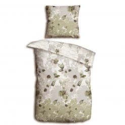 homara Microfaser-Bettwäsche - Natur-Silber - 135x200 cm - Atmungsaktiv & Pflegeleicht