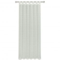 Schlaufenschal Silber 140x245 cm - Transparente Gardine für stilvolle Räume