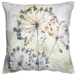 Zierkissen - Floral - taupe - 40x40 cm