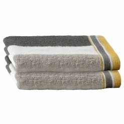 2er-Set Handtuch - Graphit - 50x100 cm - Weich & Saugstark - Badtextilien