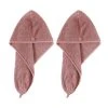 2er-Set Haar-Turban aus Baumwolle in Rosa | Weich & Saugstark | Handtücher & Badetücher -Heimtextilien Verkäufe 2729008002 1600Wx1600H