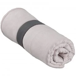 Fitness & Sport Handtuch Silber - 50x110 cm - Hochwertiges Mikrofaser-Handtuch