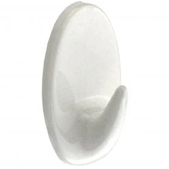 Klebehaken weiß 26 mm - Starker Haken für Gardinenstangen & Vorhänge