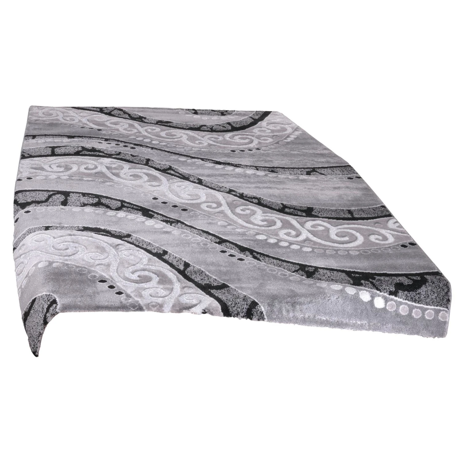 homara Teppich - grau - Welle - 80x150 cm 3 homara Teppich - grau - Welle - 80x150 cm