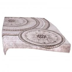 homara Teppich - Beige mit Kreismuster - 80x150 cm - Kurzflorteppich für stilvolles Wohnen