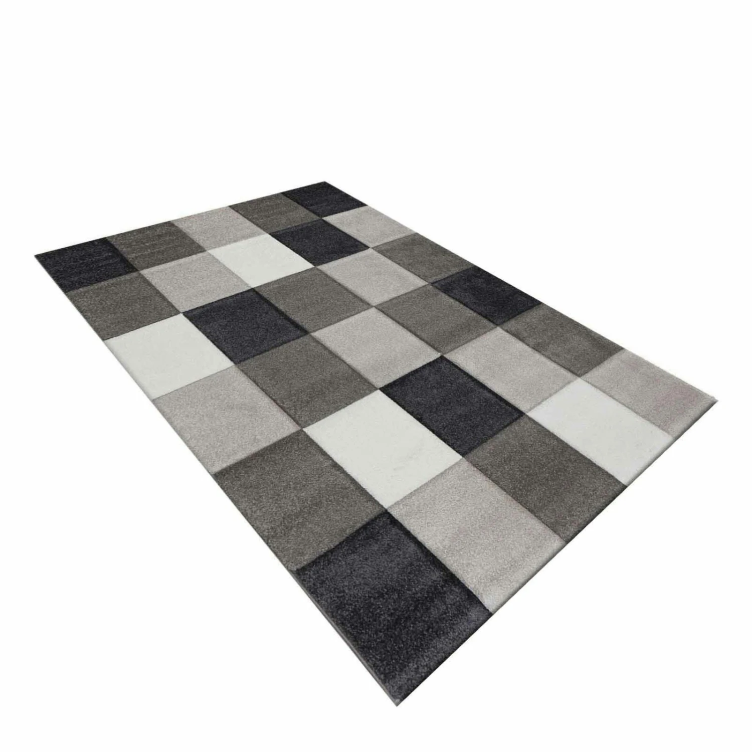 Kurzflorteppich - grau - 80x150 cm 3 Kurzflorteppich - grau - 80x150 cm