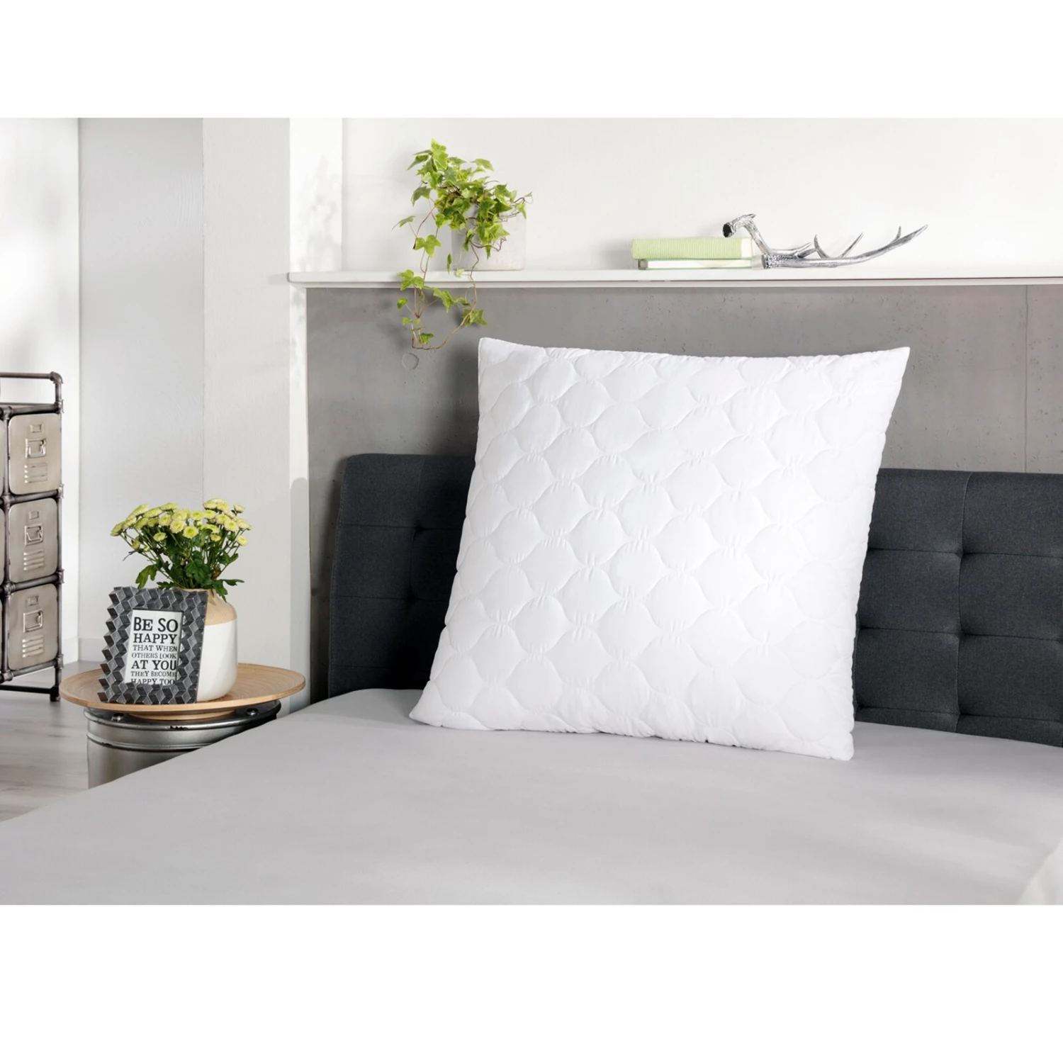 Temperaturausgleichendes Kopfkissen Weiß 80x80 cm - Premium Komfort für erholsamen Schlaf 5 Temperaturausgleichendes Kopfkissen Weiß 80x80 cm - Premium Komfort für erholsamen Schlaf – Bild 3