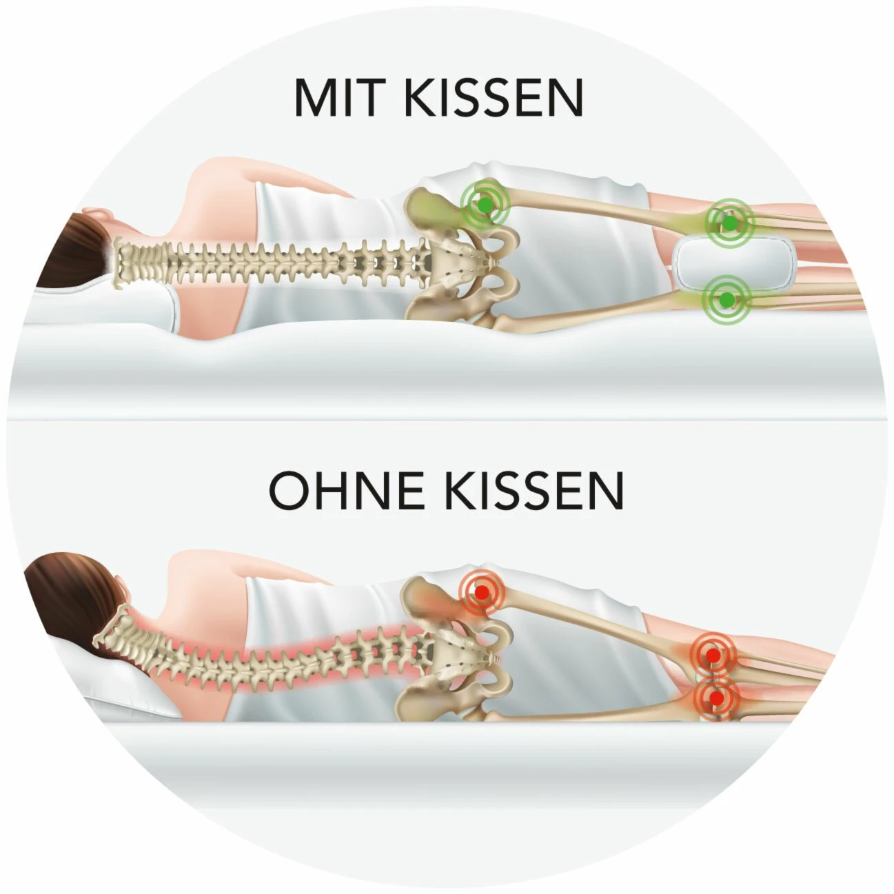 MAXXMEE Seitenschläfer-Kissen - Weiß | Orthopädisches Kopfkissen für erholsamen Schlaf 8 MAXXMEE Seitenschläfer-Kissen - Weiß | Orthopädisches Kopfkissen für erholsamen Schlaf – Bild 6