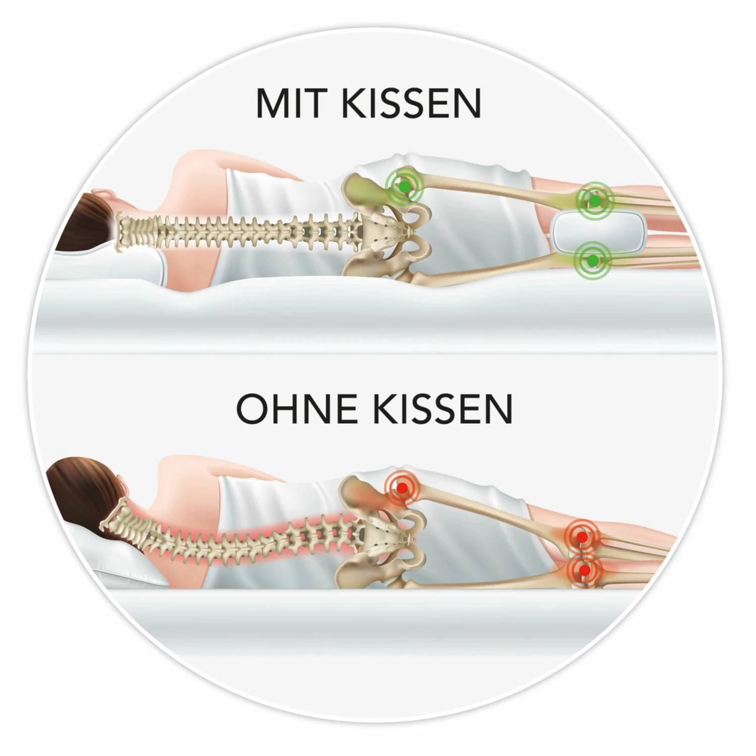 MAXXMEE Seitenschläfer-Kissen mit kühlender Gelschicht - Ergonomisches Kopfkissen für erholsamen Schlaf 8 MAXXMEE Seitenschläfer-Kissen mit kühlender Gelschicht - Ergonomisches Kopfkissen für erholsamen Schlaf – Bild 6