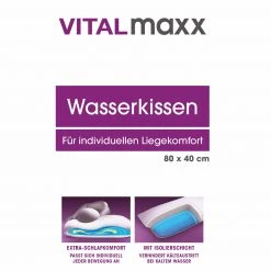 VITALMAXX Wasserkissen - Weiß, 80x40 cm - Premium-Kopfkissen für erholsamen Schlaf -Heimtextilien Verkäufe 2791002800 05 1600Wx1600H