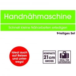 EASYMAXX Hand-Nähmaschine - weiß - 21 cm 9 EASYMAXX Hand-Nähmaschine - weiß - 21 cm -Heimtextilien Verkäufe 2791002900 04 1600Wx1600H