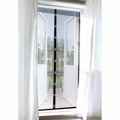 EASYmaxx Moskitonetz Magic Klick - Schwarzes Insektenschutznetz 90x210 cm für Fenster und Türen -Heimtextilien Verkäufe 2791004000 03 1600Wx1600H