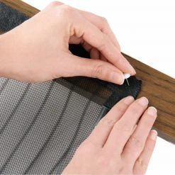 EASYmaxx Moskitonetz Magic Klick - Schwarzes Insektenschutznetz 90x210 cm für Fenster und Türen -Heimtextilien Verkäufe 2791004000 06 1600Wx1600H