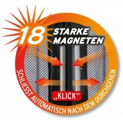 EASYmaxx Moskitonetz Magic Klick - Schwarzes Insektenschutznetz 90x210 cm für Fenster und Türen -Heimtextilien Verkäufe 2791004000 08 1600Wx1600H