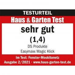 EASYmaxx Moskitonetz Magic Klick - Schwarz - 150x130 cm | Gardinenstangen-Zubehör -Heimtextilien Verkäufe 2791004100 08 1600Wx1600H