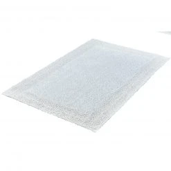 Kleine Wolke Badteppich - schneeweiß - Baumwolle - 60x90 cm