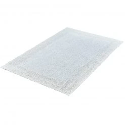 Kleine Wolke Badteppich - schneeweiß - Baumwolle - 70x120 cm