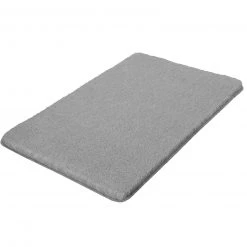 Kleine Wolke Badteppich - grau - Polyacryl - 70x120 cm