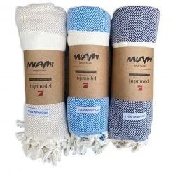 Badetuch MIAMI - Beige, 160x95 cm - Weiches & Saugstarkes Handtuch für Strand & Bad -Heimtextilien Verkäufe 2809000100 03 1600Wx1600H