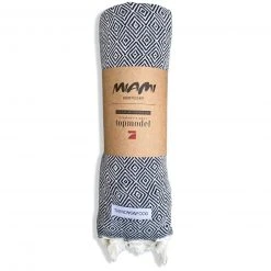 Badetuch MIAMI - Schwarz - 160x95 cm - Weiches & Saugstarkes Handtuch