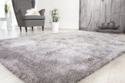 Handgetufteter Shaggy Teppich in Silber - 65x130 cm - Luxuriöser Wohnaccessoire -Heimtextilien Verkäufe 9000721500 04 1600Wx1600H
