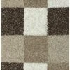 Hochflor-Teppich BASIC TRENDY - braun-beige - 120x170 cm