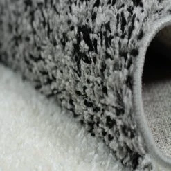 Hochflor-Teppich BASIC TRENDY - Grau-Weiß - 160x230 cm - Luxuriöser Shaggy-Teppich für Wohnzimmer -Heimtextilien Verkäufe 9000821600 04 1600Wx1600H