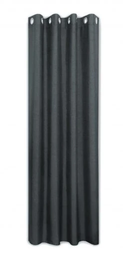 Ösenschal grau 140x235 cm - Blickdichte Gardine für modernes Zuhause