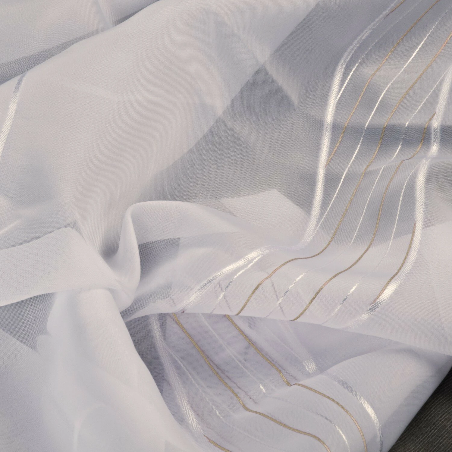 Scheibengardine in Weiß-Bordeaux - 136x48 cm - Moderner Fensterschmuck 4 Scheibengardine in Weiß-Bordeaux - 136x48 cm - Moderner Fensterschmuck – Bild 2