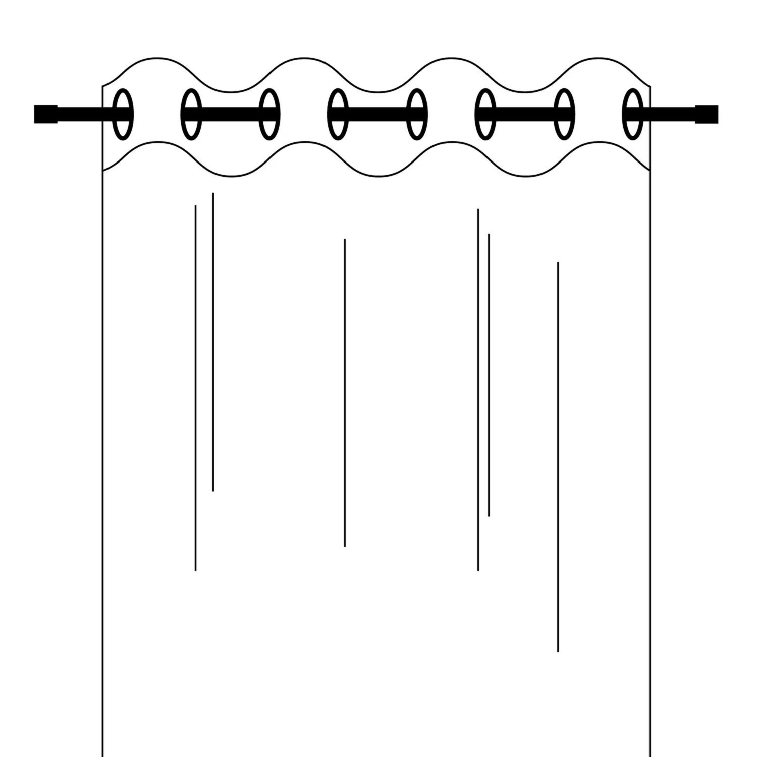 Scheibengardine in Weiß-Bordeaux - 136x48 cm - Moderner Fensterschmuck 5 Scheibengardine in Weiß-Bordeaux - 136x48 cm - Moderner Fensterschmuck – Bild 3