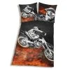 Microfaser-Bettwäsche MOTORCROSS schwarz - 135x200 cm | Kinderbettwäsche - Atmungsaktiv & Bequem -Heimtextilien Verkäufe 9001255700 1600Wx1600H