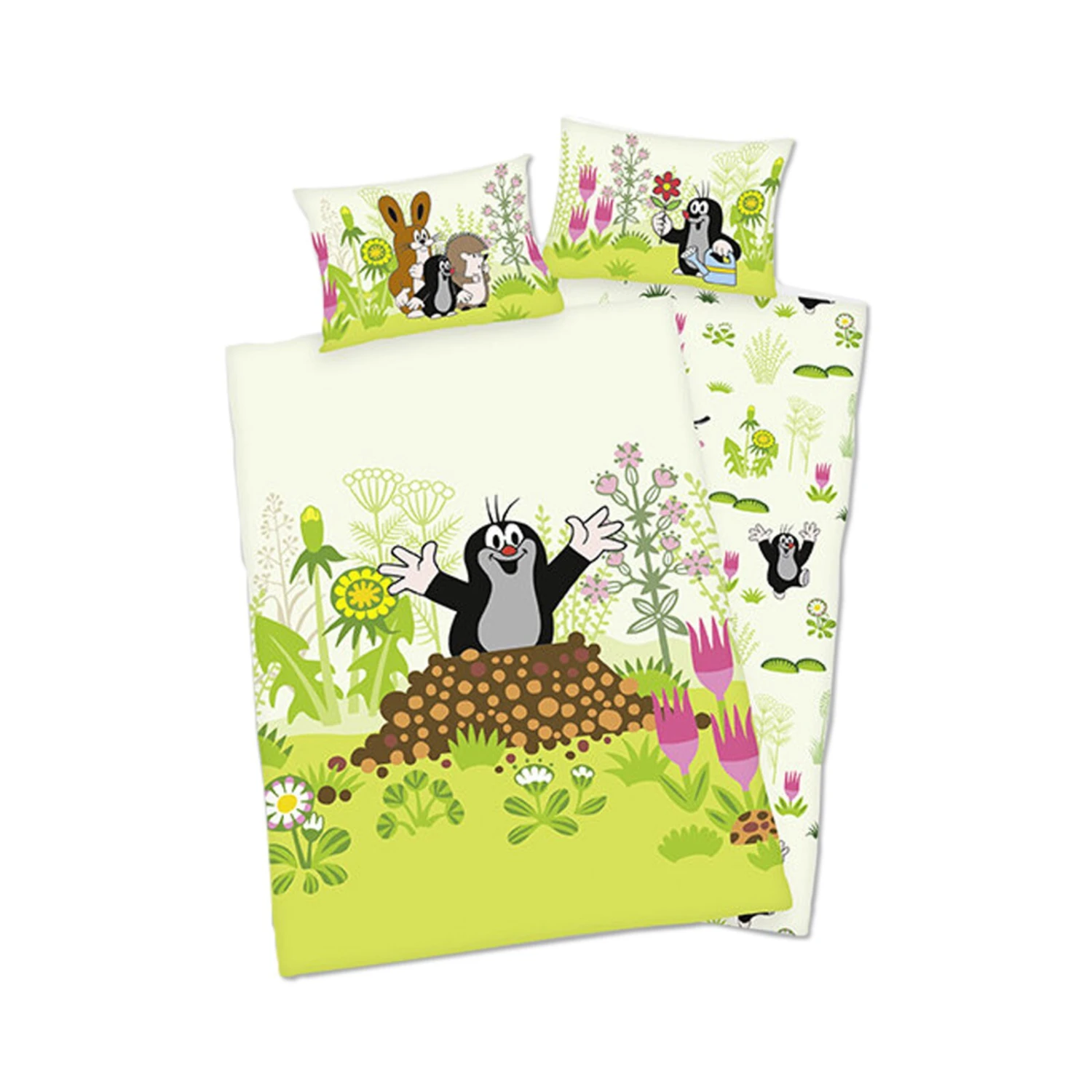 KLEINER MAULWURF Baumwoll-Bettwäsche Grün 100x135 cm – Weiche Kinderbettwäsche 3 KLEINER MAULWURF Baumwoll-Bettwäsche Grün 100x135 cm – Weiche Kinderbettwäsche