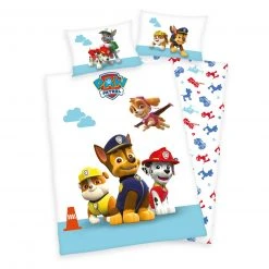 Bettwäsche PAW PATROL - 100% Baumwolle - 100x135 cm - Kinderbettwäsche