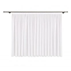 Weiße transparente Gardine 450x150cm - Elegante Sichtschutzvorhänge