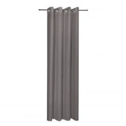 Ösenschal Anthrazit 140x235 cm - Elegante transparente Gardine für stilvolles Wohnen