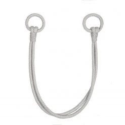 Raffhalter silbergrau - 80 cm - Hochwertiger Vorhanghalter für stilvolle Fensterdekoration