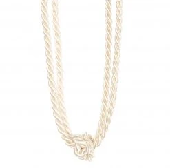 Raffhalter aus Naturmaterial mit Zierknoten - 60 cm | Gardinenhalter