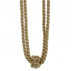 Raffhalter aus Schlamm mit Zierknoten - 60 cm - Elegante Vorhanghalter für Gardinen