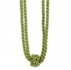 Raffhalter in Mint mit Zierknoten - 60 cm - Elegante Vorhanghalter für Gardinen