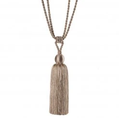 Raffhalter hell beige 80 cm | Elegante Vorhanghalterung für Gardinen